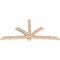 Ekena Millwork Davenport Smooth Timber Gable Bracket, Douglas Fir, 108"W x 54"H x 3 1/2"D x 5 1/2"F, 12/12 Pitch GBW108X54X0406DAV00SDF - alternate 3